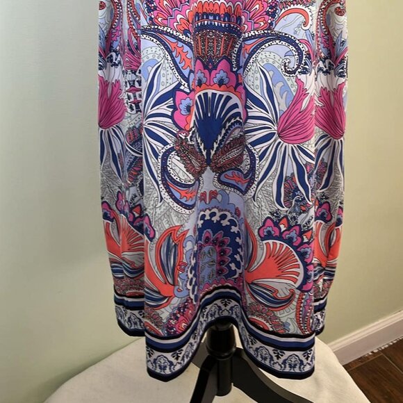 Inc Halter Style 1X Dress Retro Mod GoGo Vibe Wedding Guest Vacation Resort MCM - Picture 7 of 7